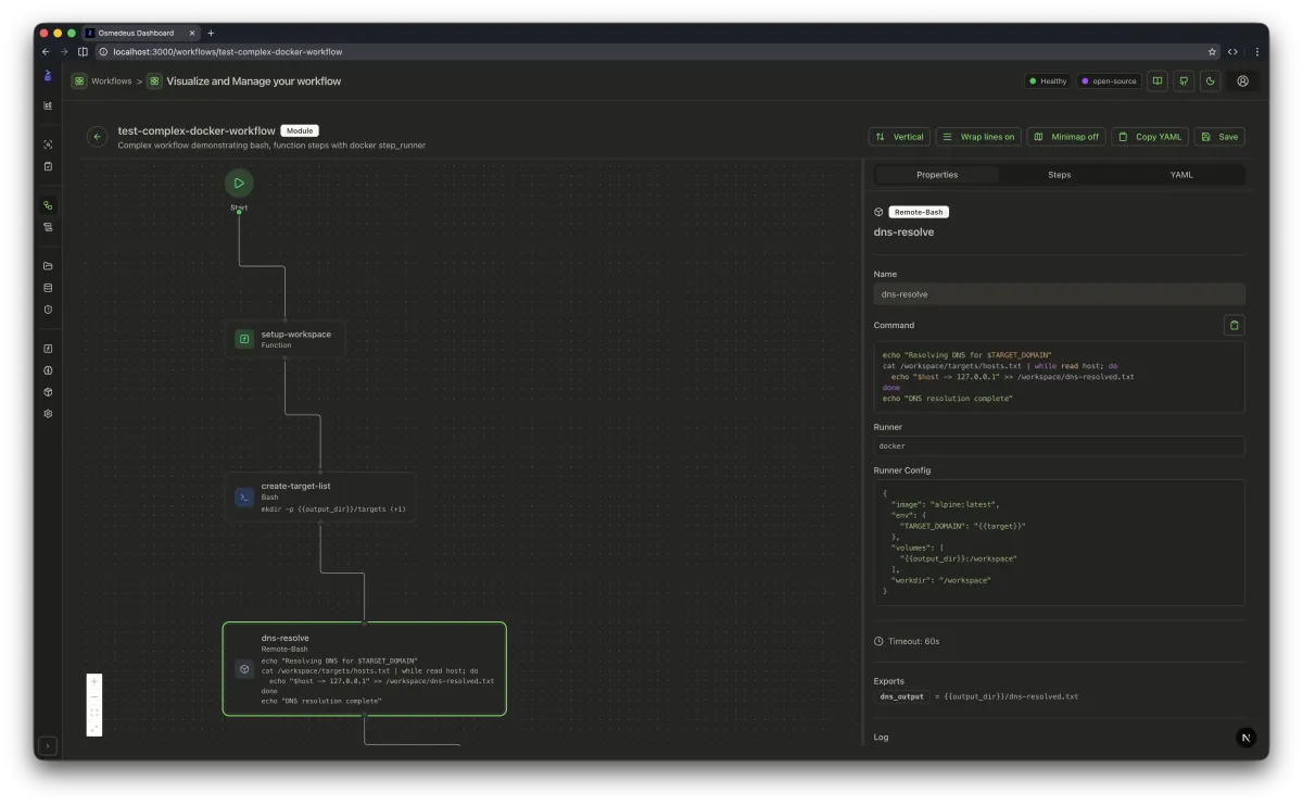Web UI workflow